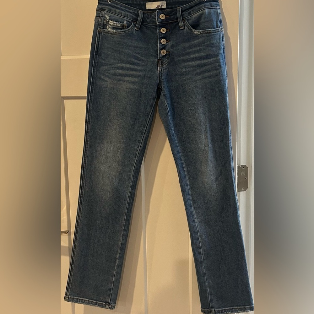 Vervet Midrise Straight Leg Cropped Jean size 27/3